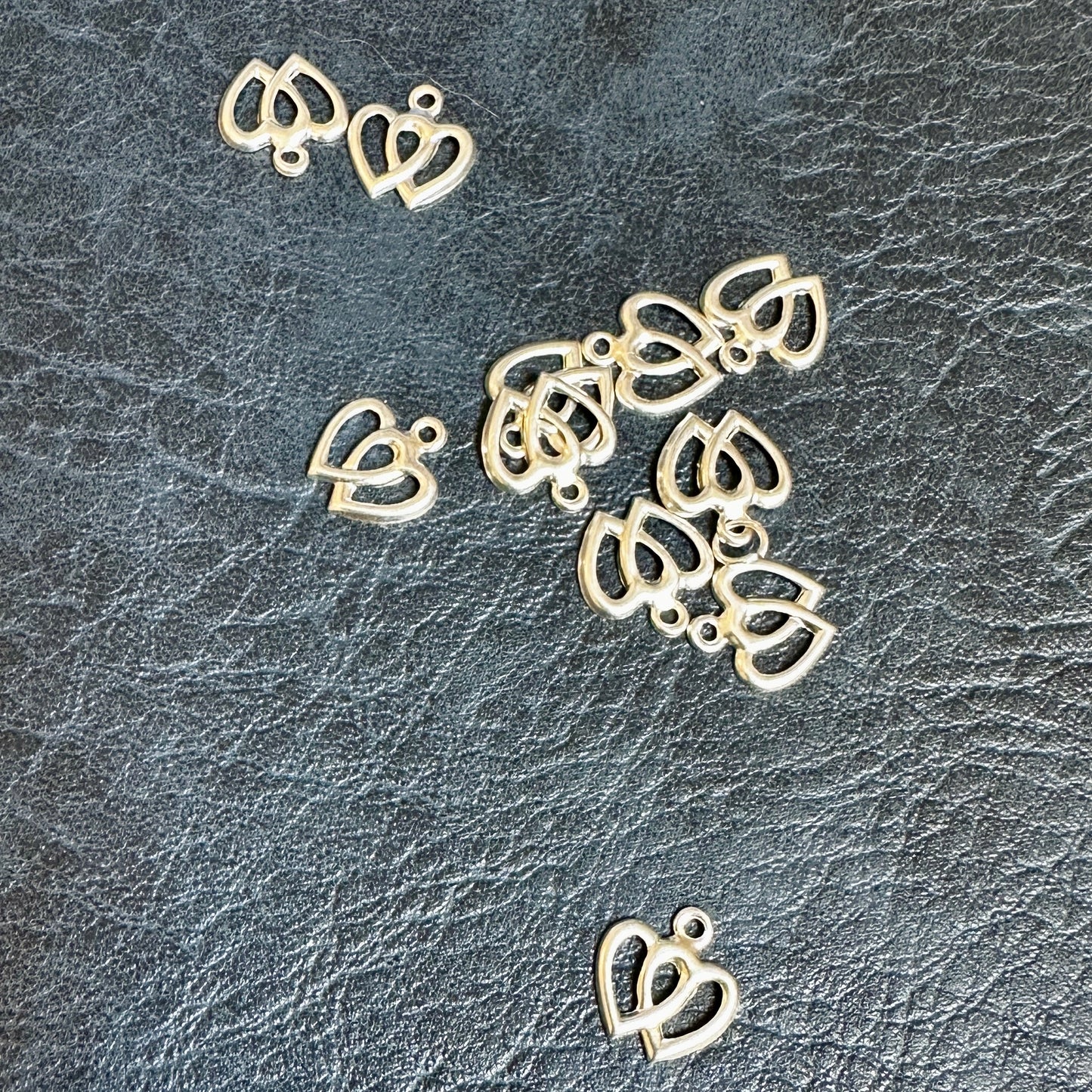 Sterling Silver Double Hearts Pendant