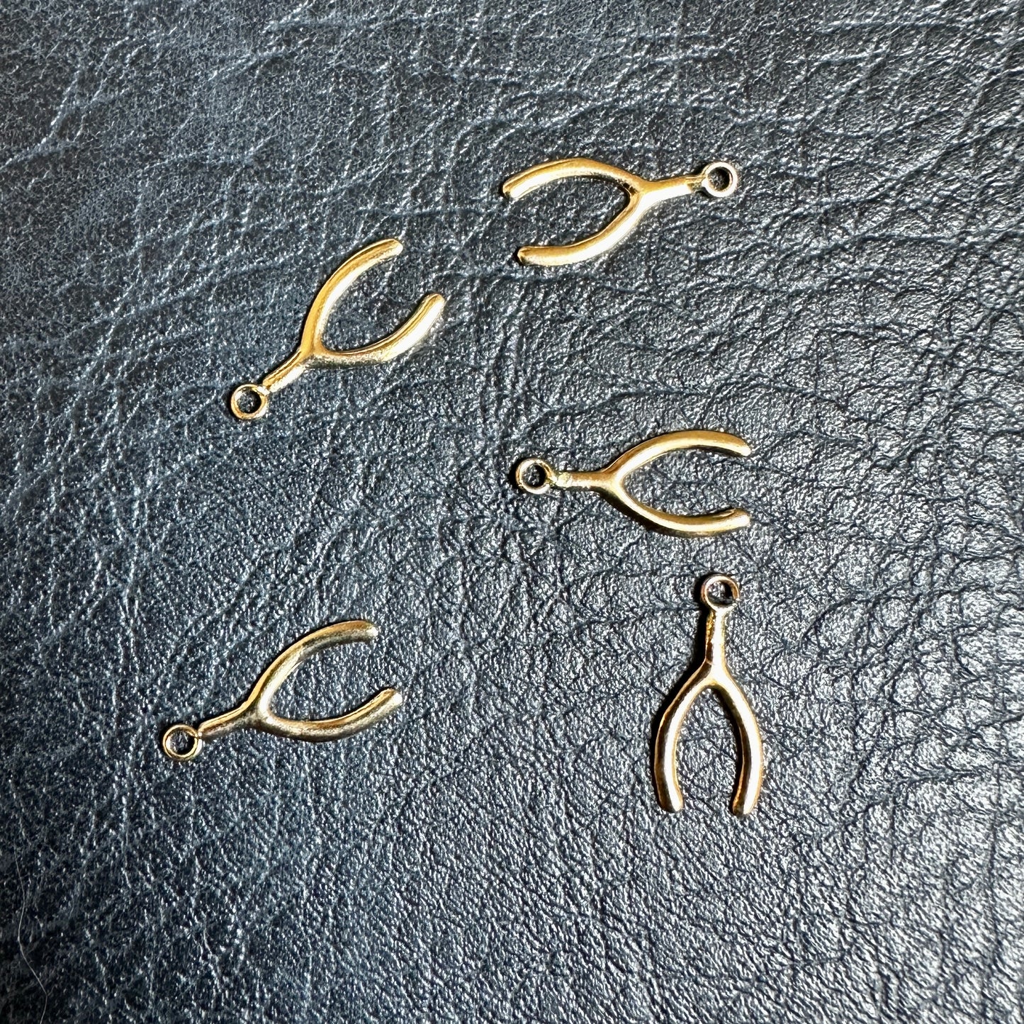 14k Yellow Gold Wishbone