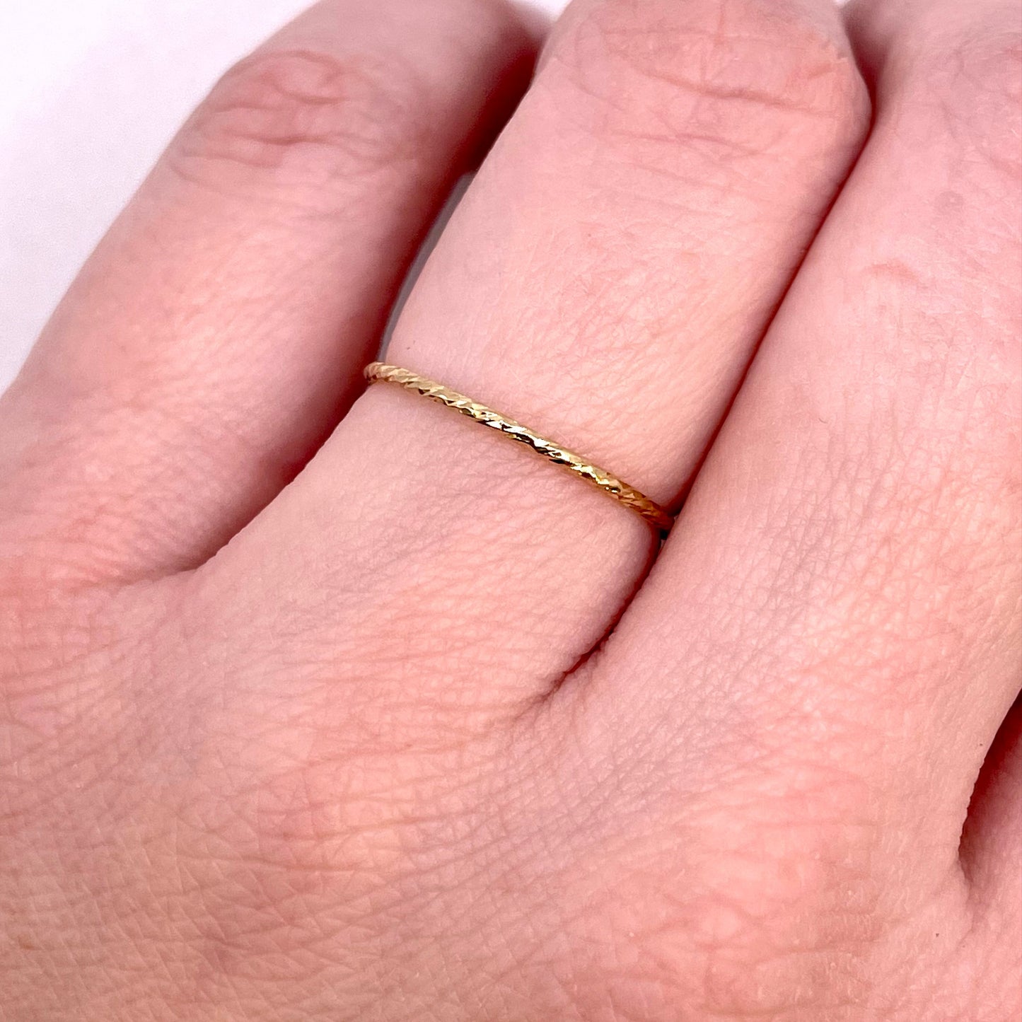 Sparkle Dainty Stacking Ring 14k Gold-Filled
