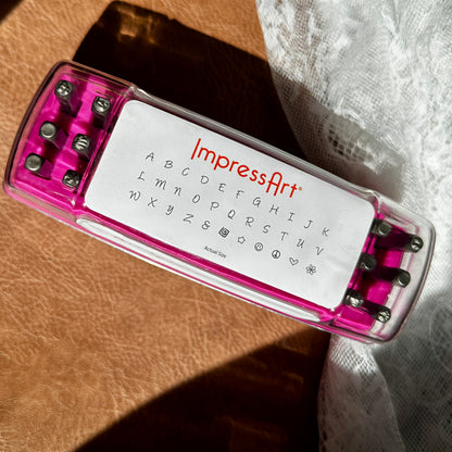 ImpressArt 'Bridgette' 3mm Uppercase Alphabet Stamps 33 Piece Set