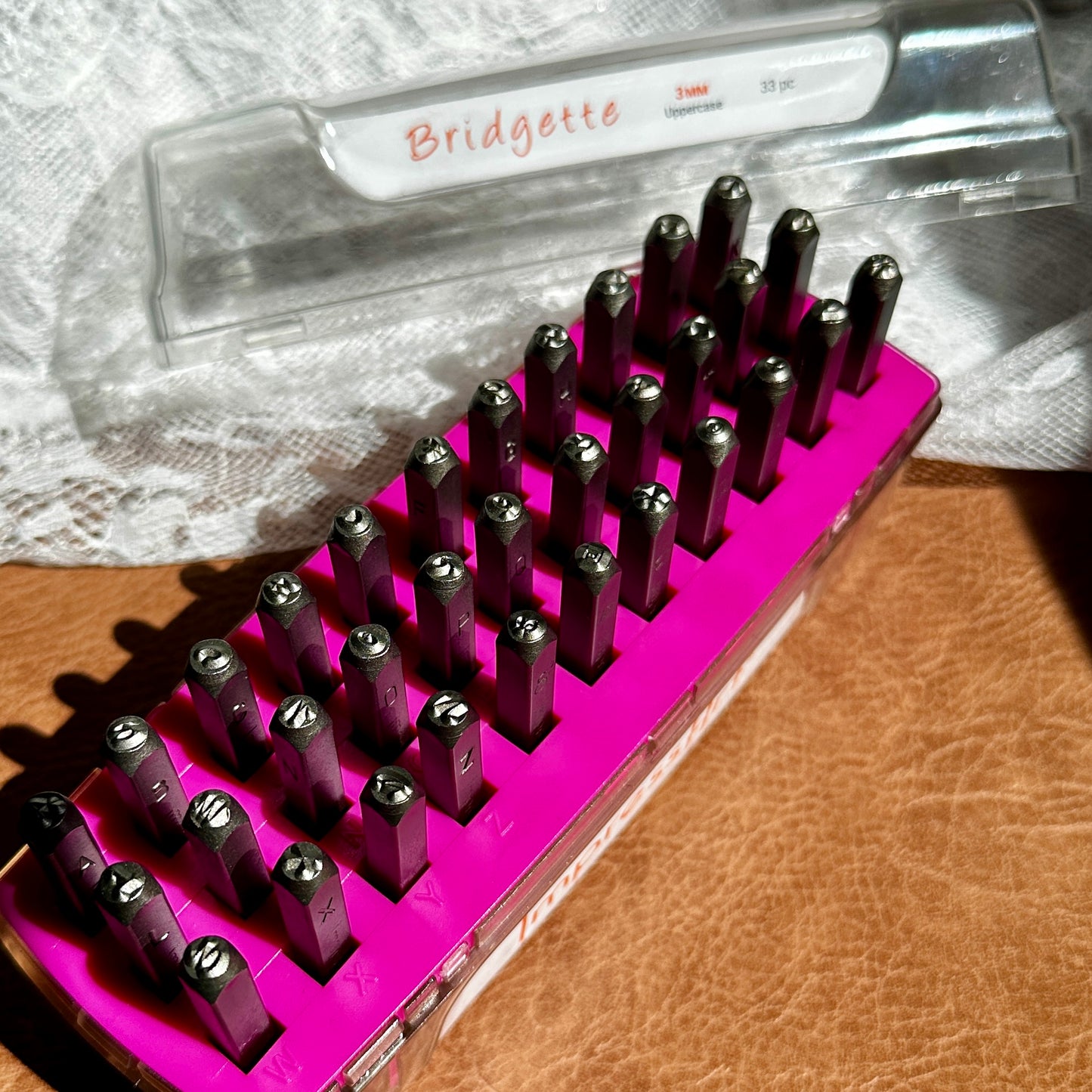 ImpressArt 'Bridgette' 3mm Uppercase Alphabet Stamps 33 Piece Set