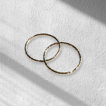 Sparkle Dainty Stacking Ring 14k Gold-Filled